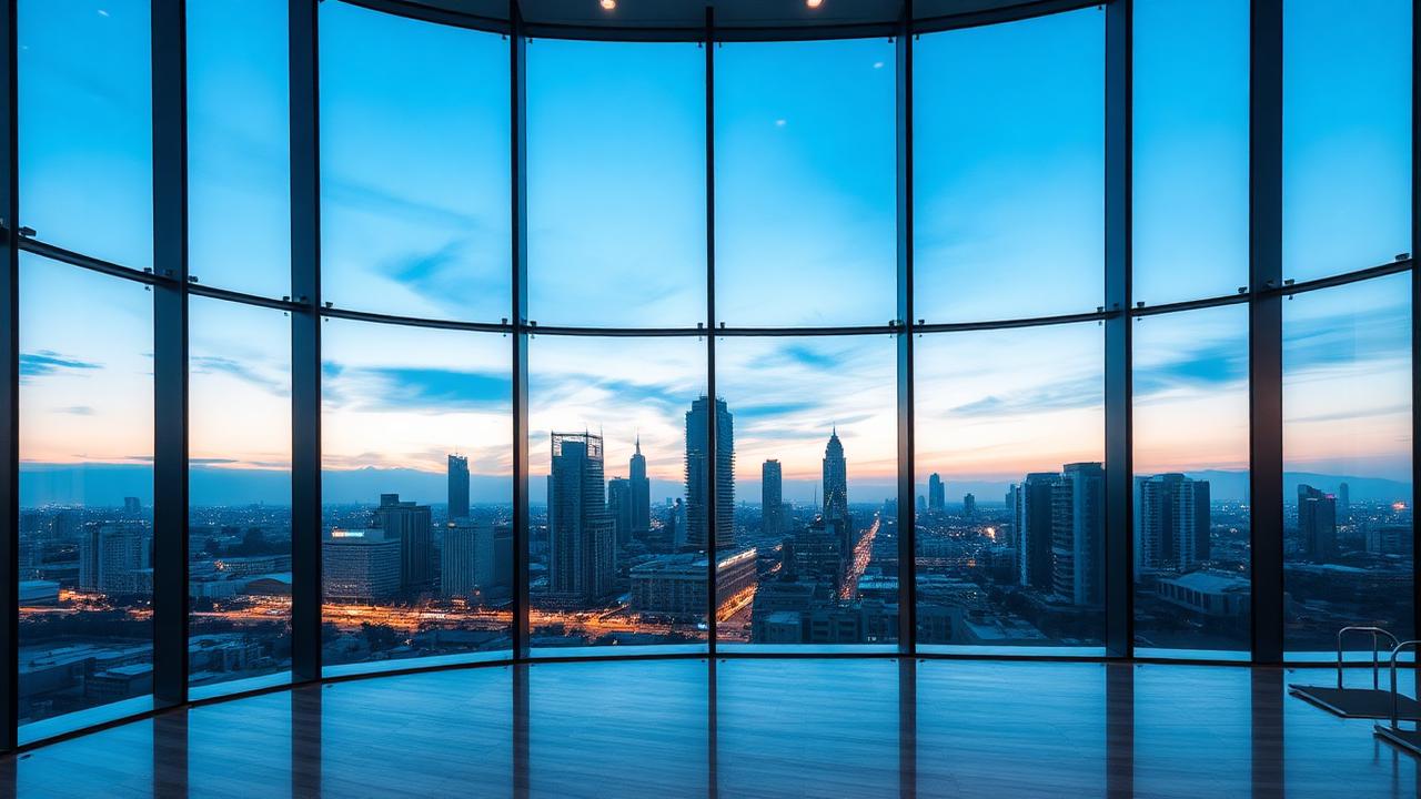 KeySystem office overlooking the Lagos skyline